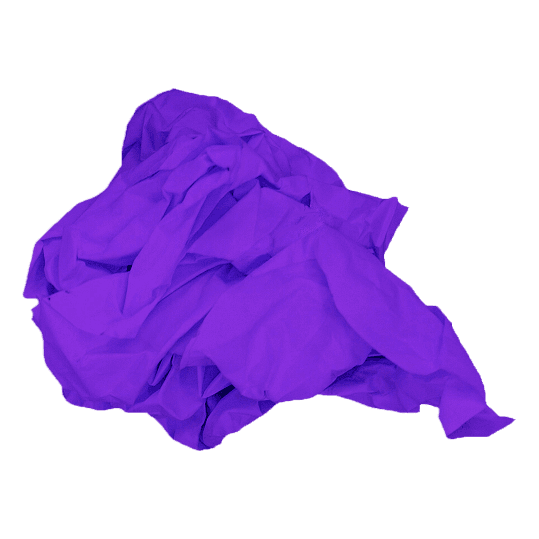 Abstract Purple Crumpled Shape on Transparent Background