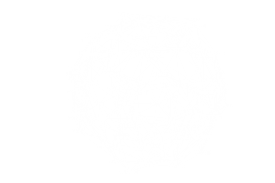 Digital Globe Wireframe with Data Labels on Transparent Background