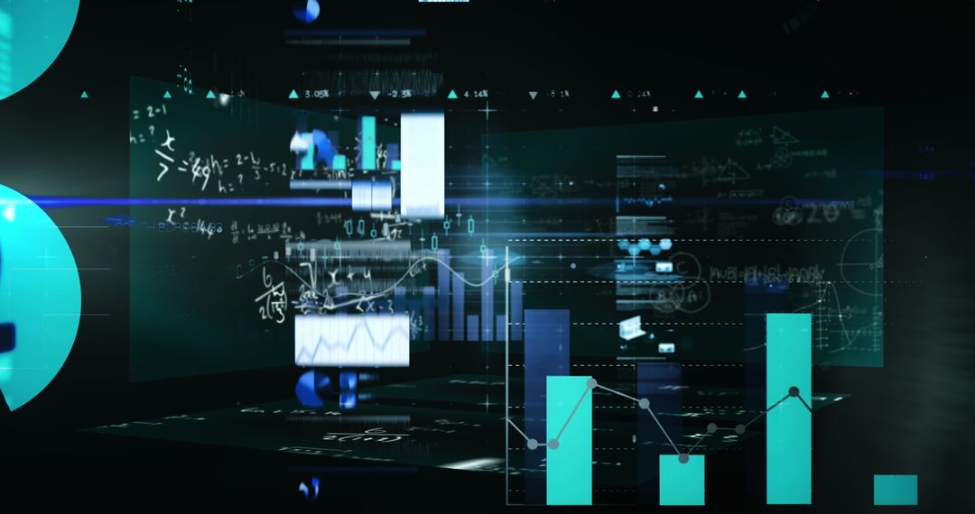 Futuristic Holographic Graphs in Virtual Digital Interface