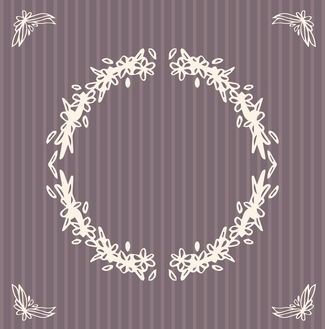Elegant Gray Card with Decorative Circle on Transparent Background