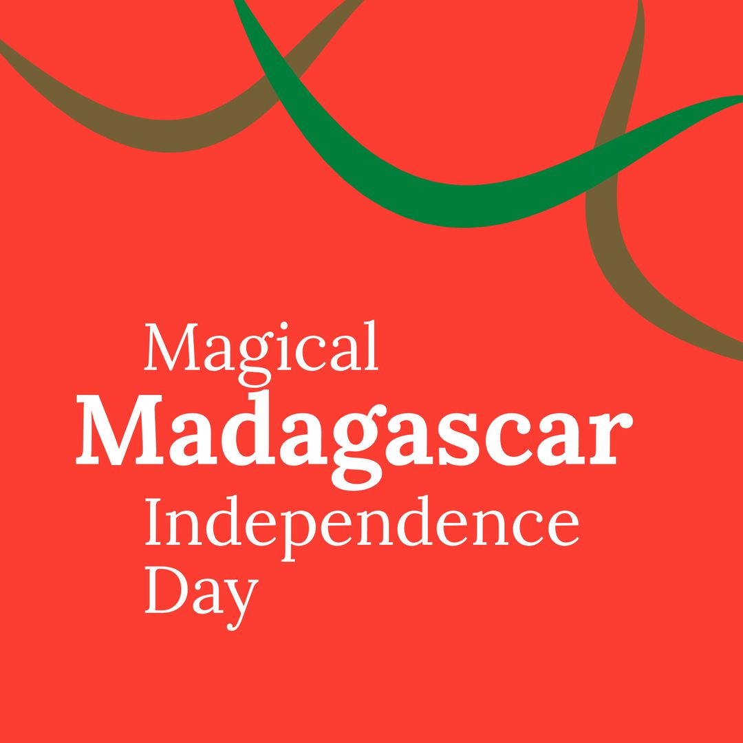 Celebratory Madagascar Independence Day Banner