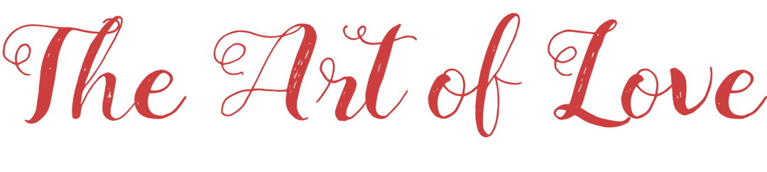 Elegant Script Text The Art of Love on Transparent Background