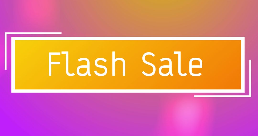 Vibrant Flash Sale Banner with Gradient Background