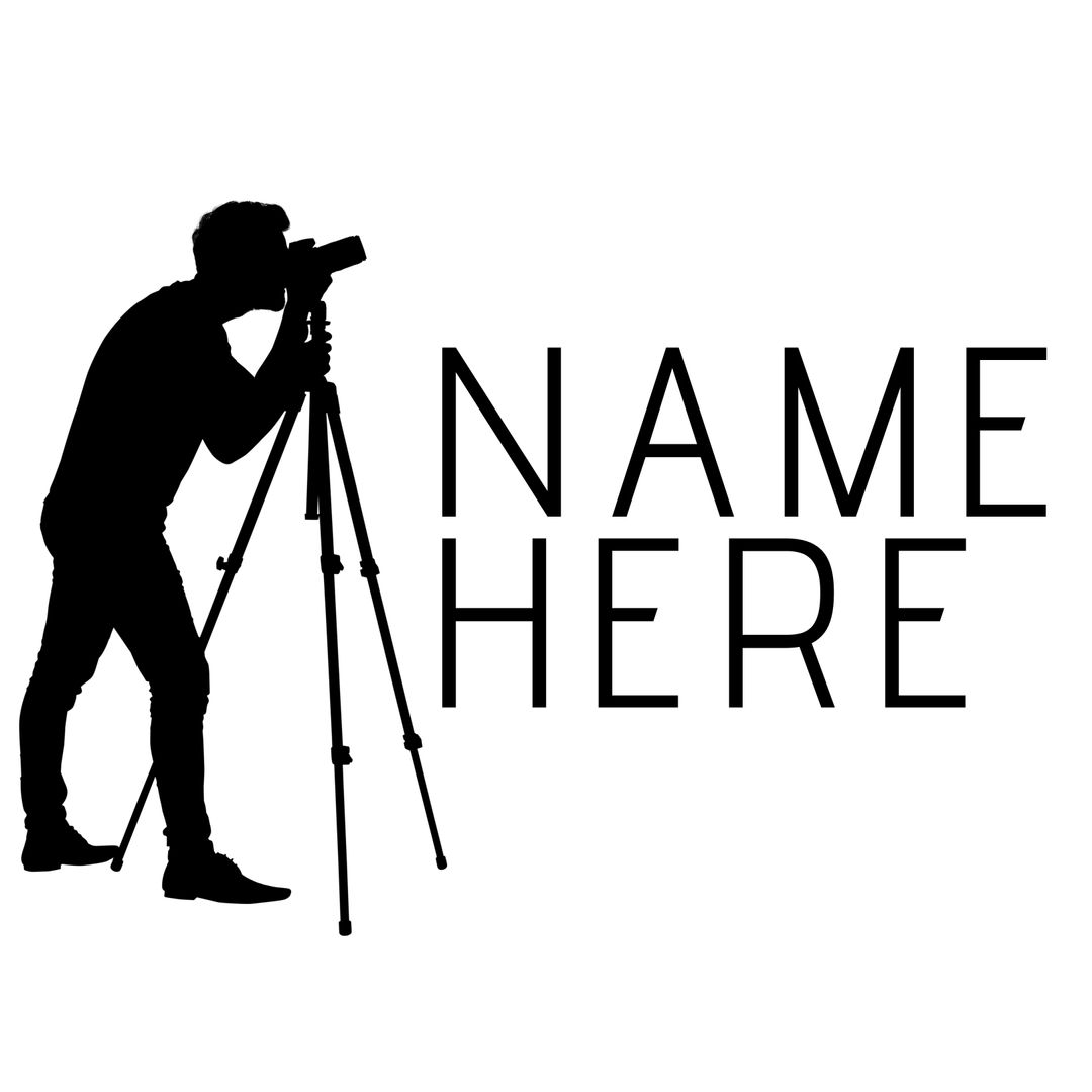 Silhouette of Professional Photographer with Camera and Tripod - Download Free Stock Templates Pikwizard.com