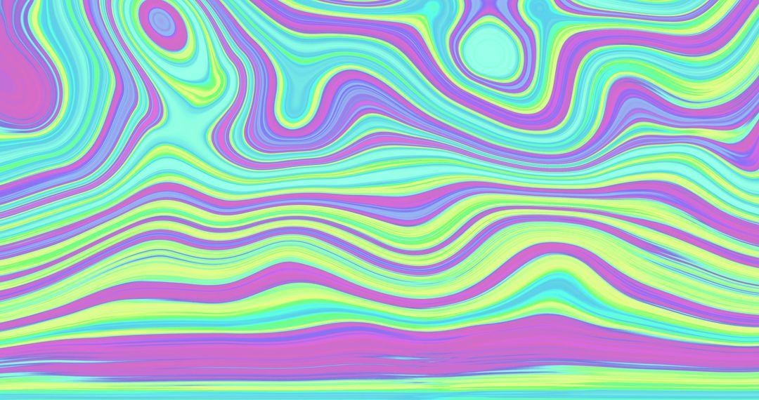 Psychedelic Abstract Colorful Wave Design in Motion
