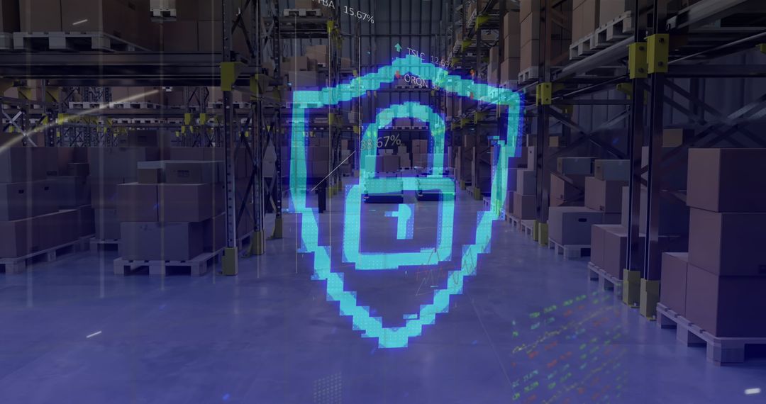 Secure Warehouse with Digital Data Overlay Concept