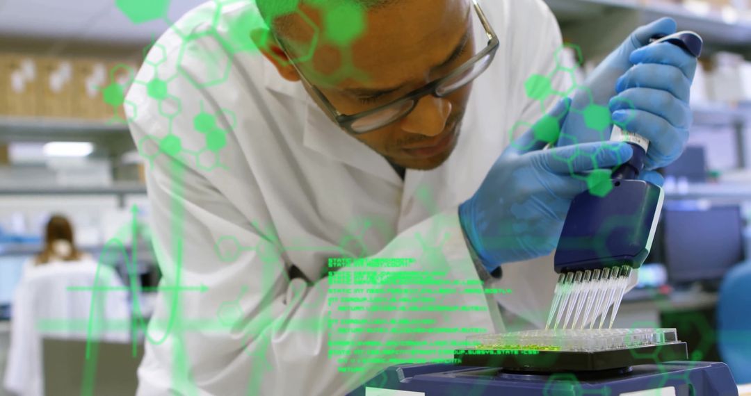 Scientist Analyzing Data in Research Laboratory