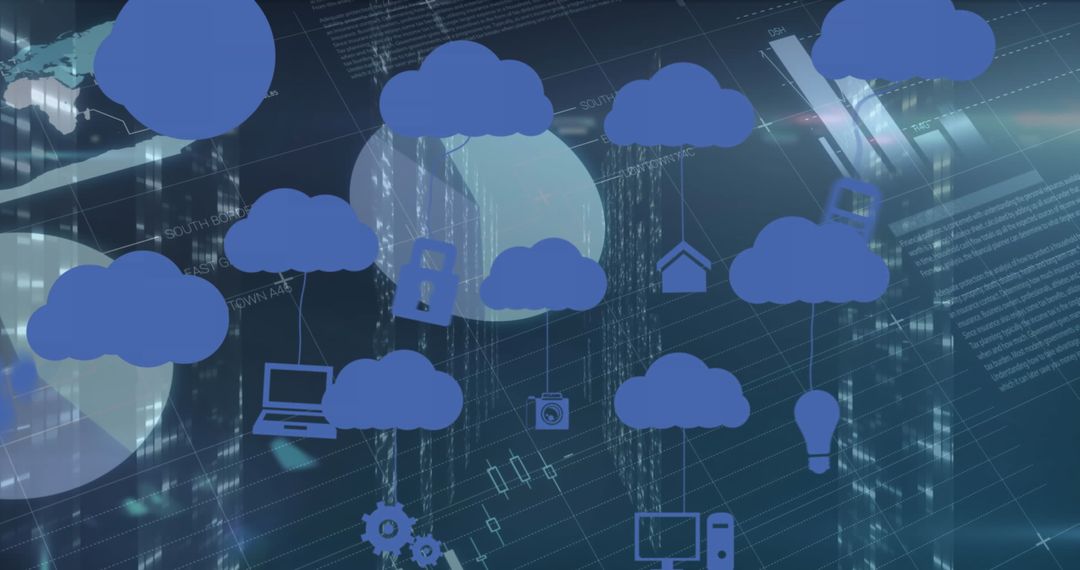 Dynamic Stock Exchange Display with Futuristic Digital Elements