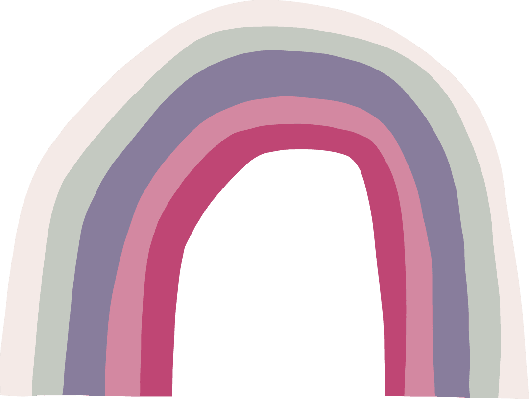 Colorful Rainbow Arch on Transparent Background Illustration