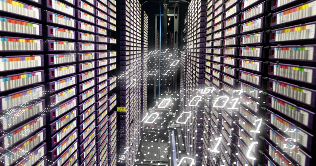 Cutting Edge Digital Interface in Futuristic Data Center
