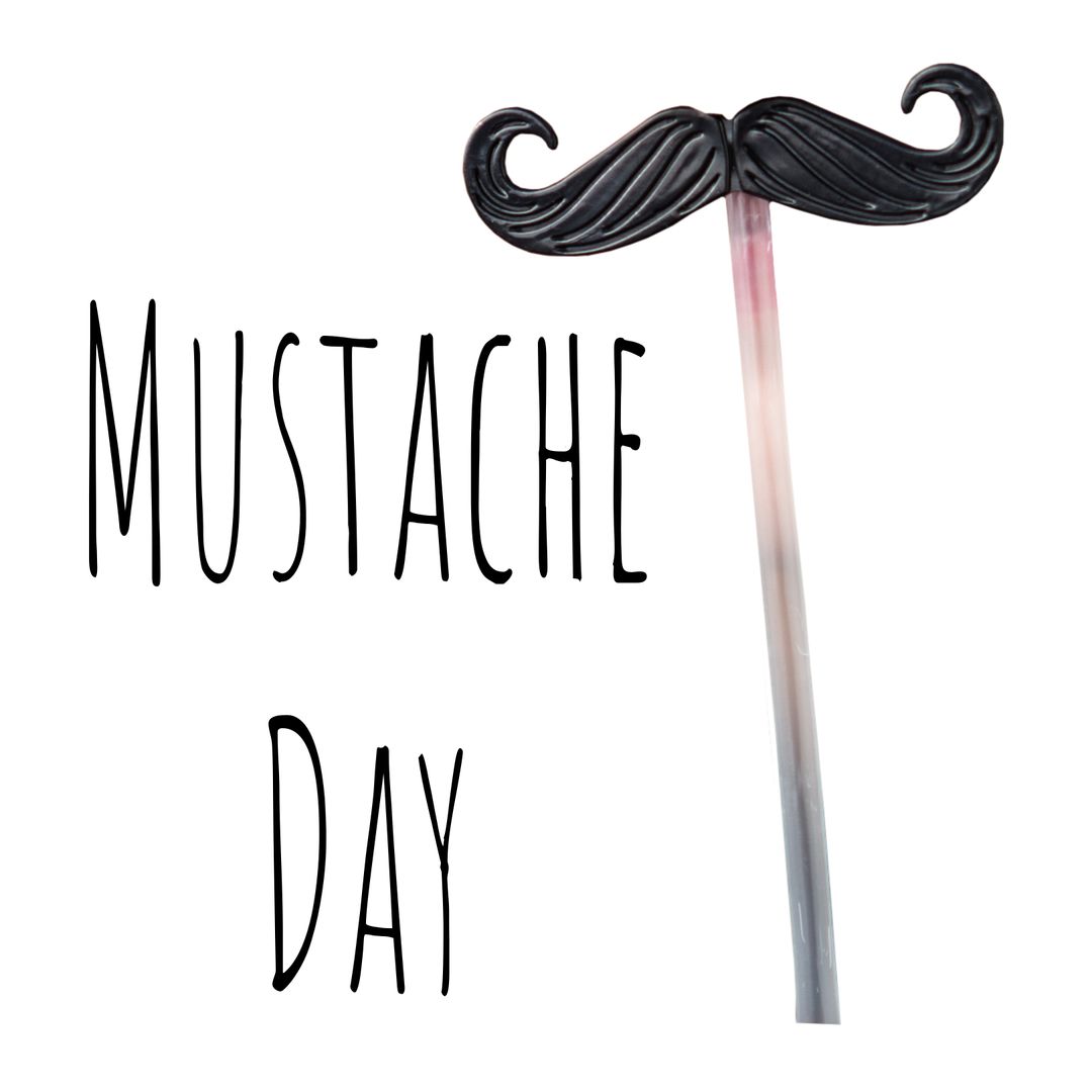 Playful Mustache Stick for Fun Mustache Day Celebrations