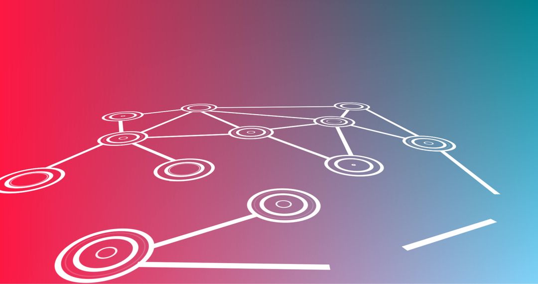 Chemical Structure Diagram Against Gradient Background