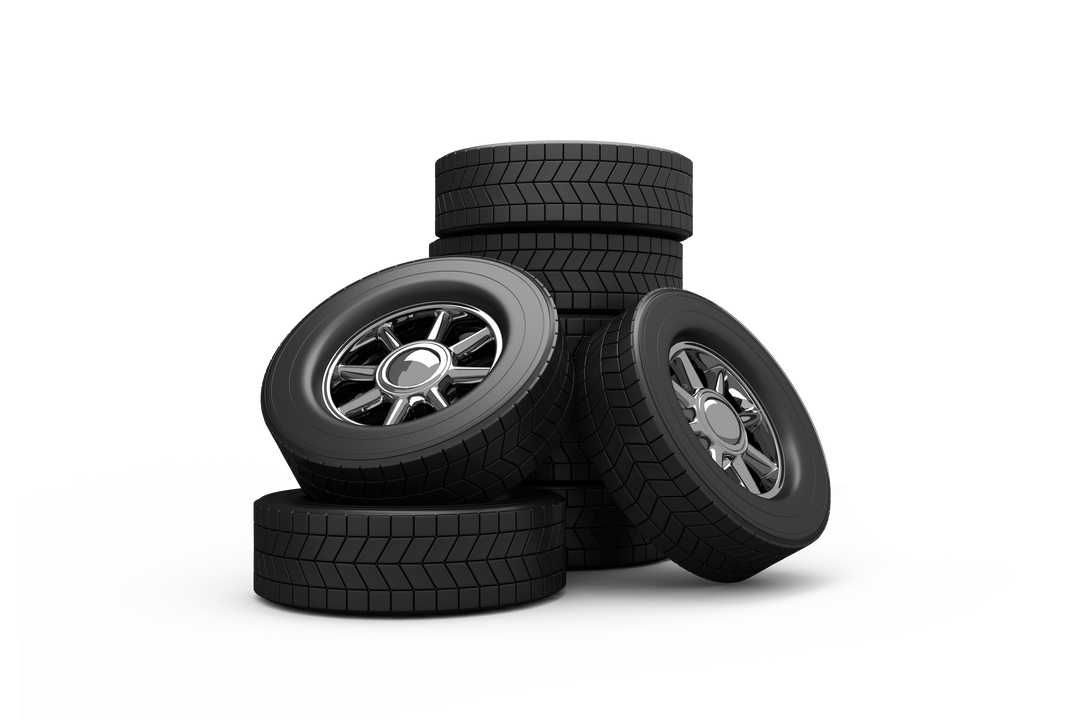 Stacked Black Car Tyres on Transparent Background - Download Free Stock Images Pikwizard.com