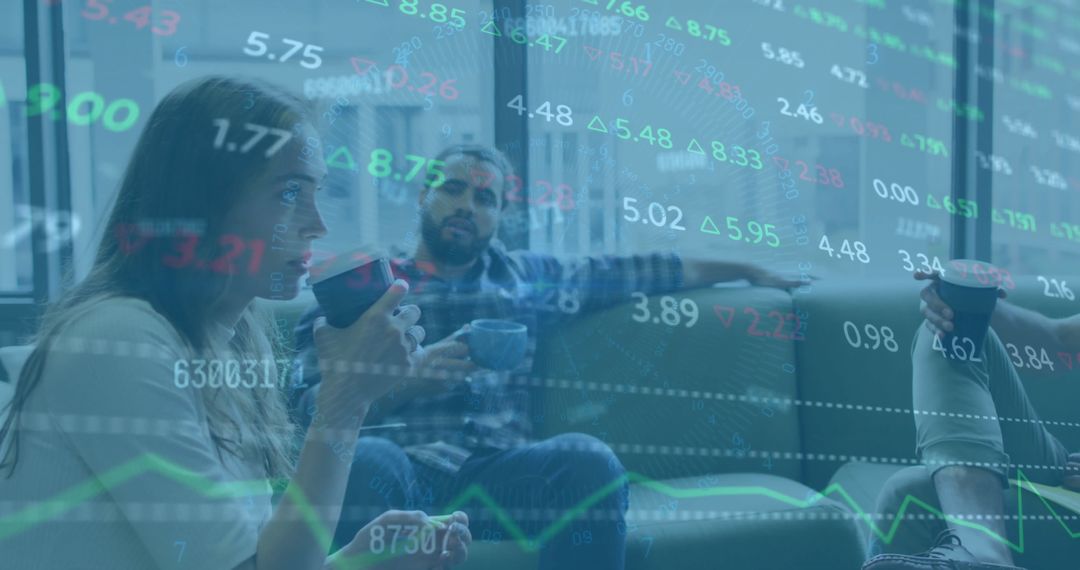 Teams Discussing Finance Analytics in Modern Office Environment