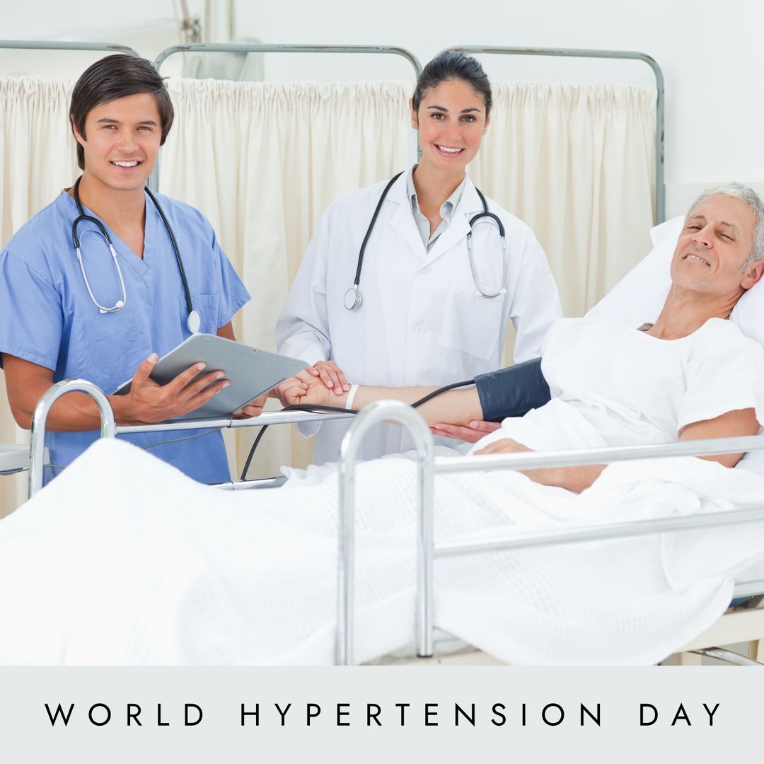 World Hypertension Day with Doctors and Patient in Hospital