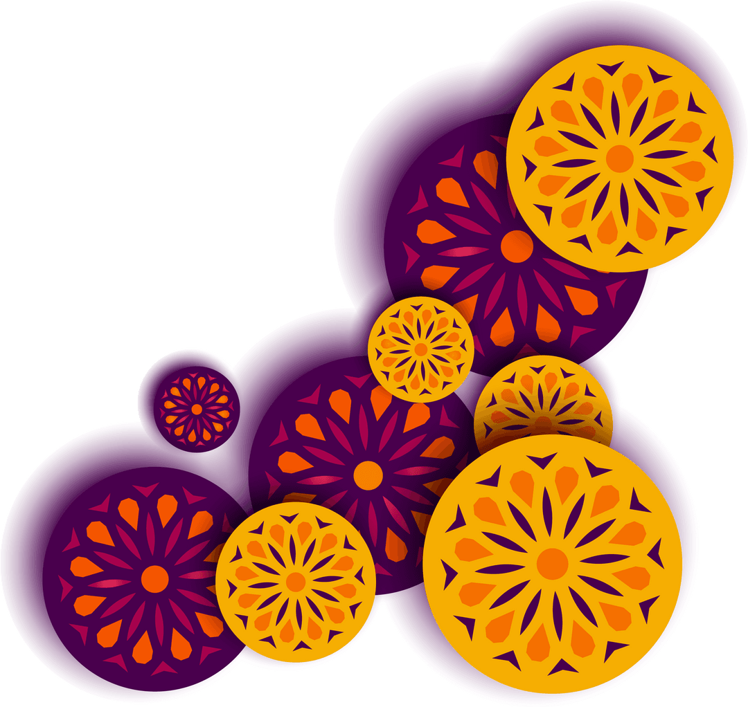 Intricate Mandala Patterns with Transparent Glow