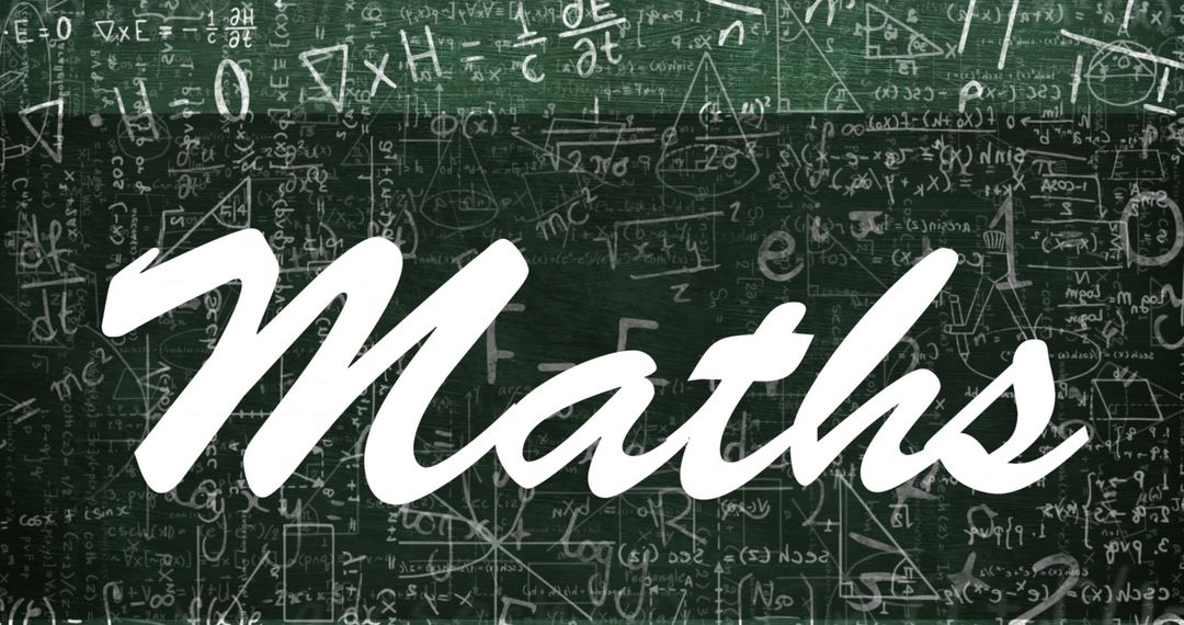 Dynamic Math Text Over Animated Equations Background