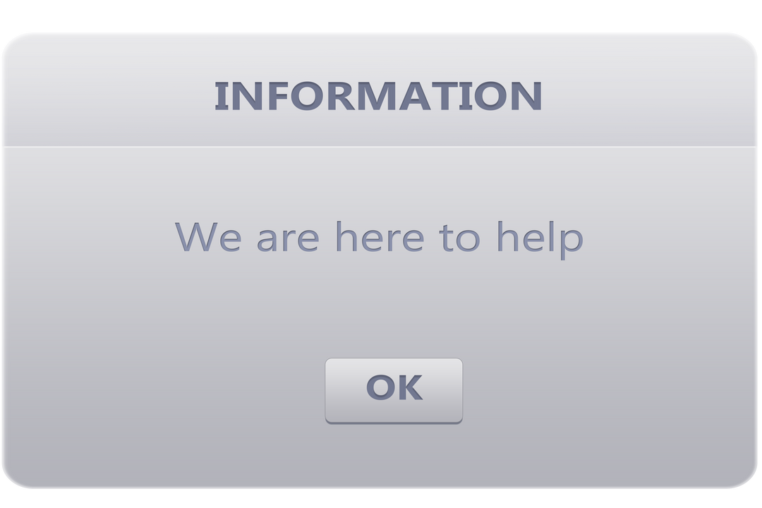 Transparent Information Dialogue Box Saying 'We Are Here to Help' - Download Free Stock Images Pikwizard.com