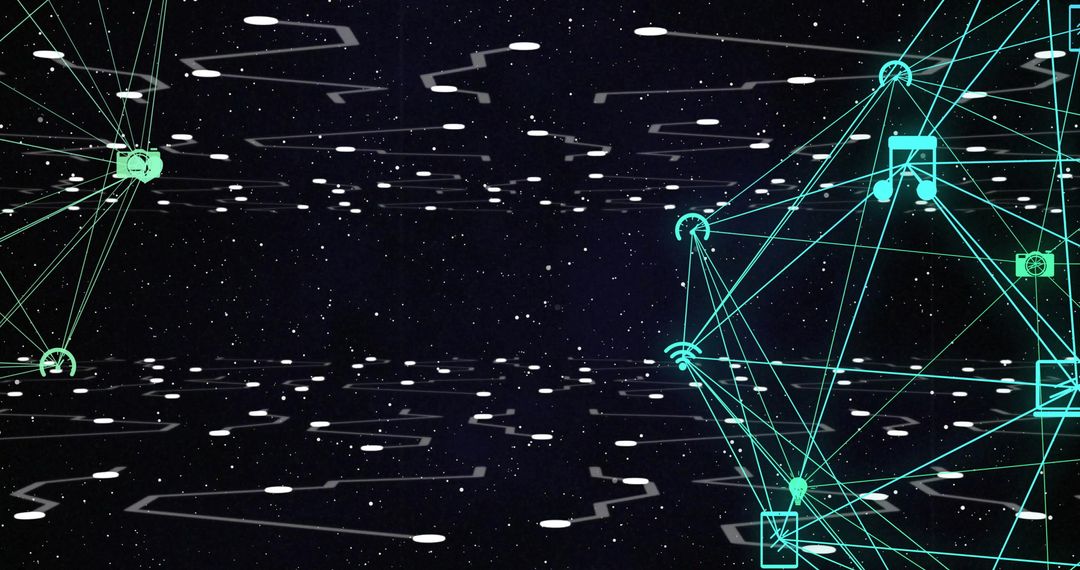 Digital Web of Network Connections in Intergalactic Space