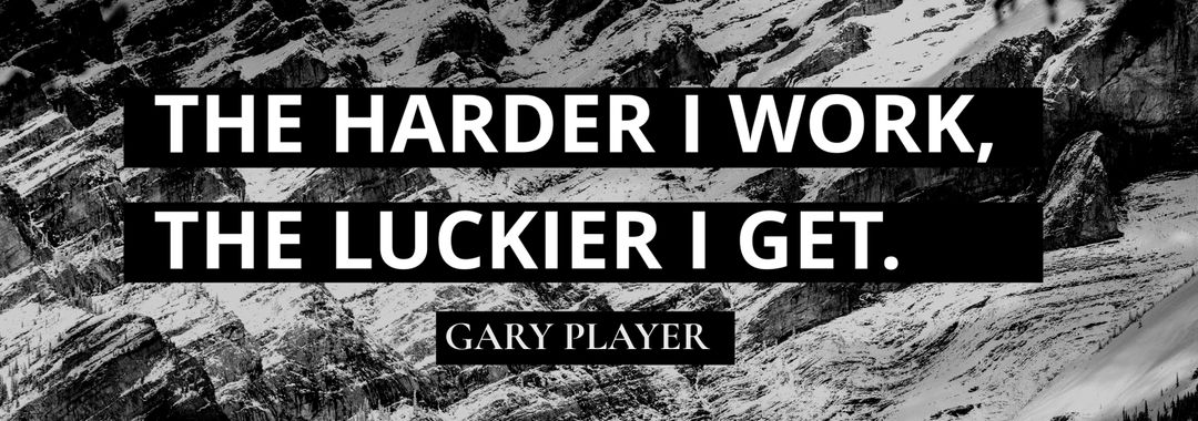 Inspirational Quote on Rugged Mountain Backdrop