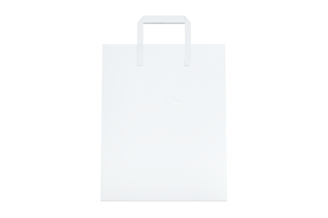 White Shopping Bag on Transparent Background for Mockup and Design - Download Free Stock Images Pikwizard.com