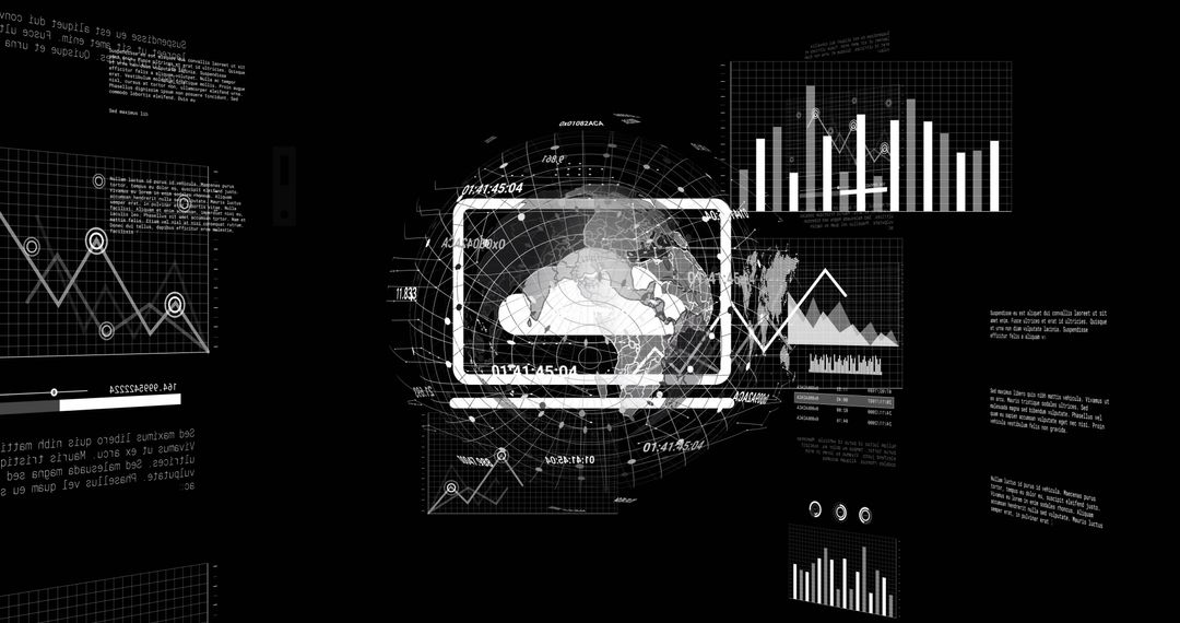 Global Finance Digitally Displayed with Data Visualization