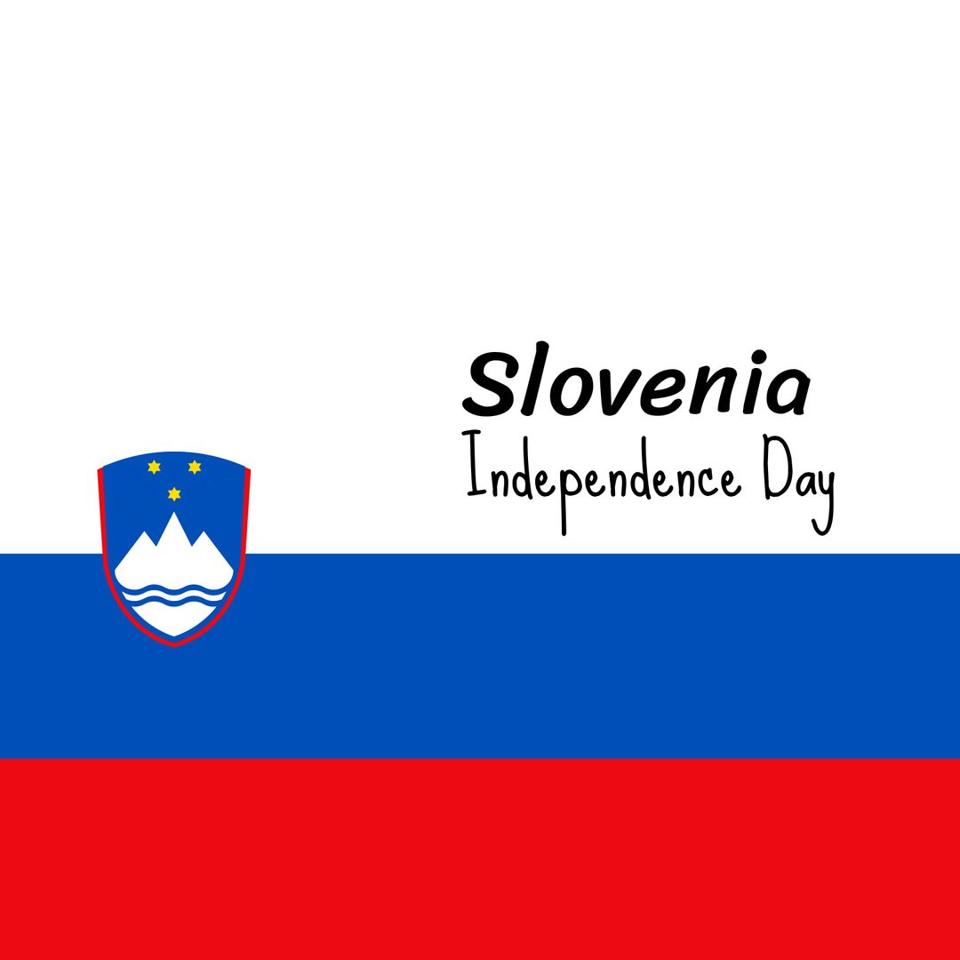 Slovenia Independence Day Concept with National Flag
