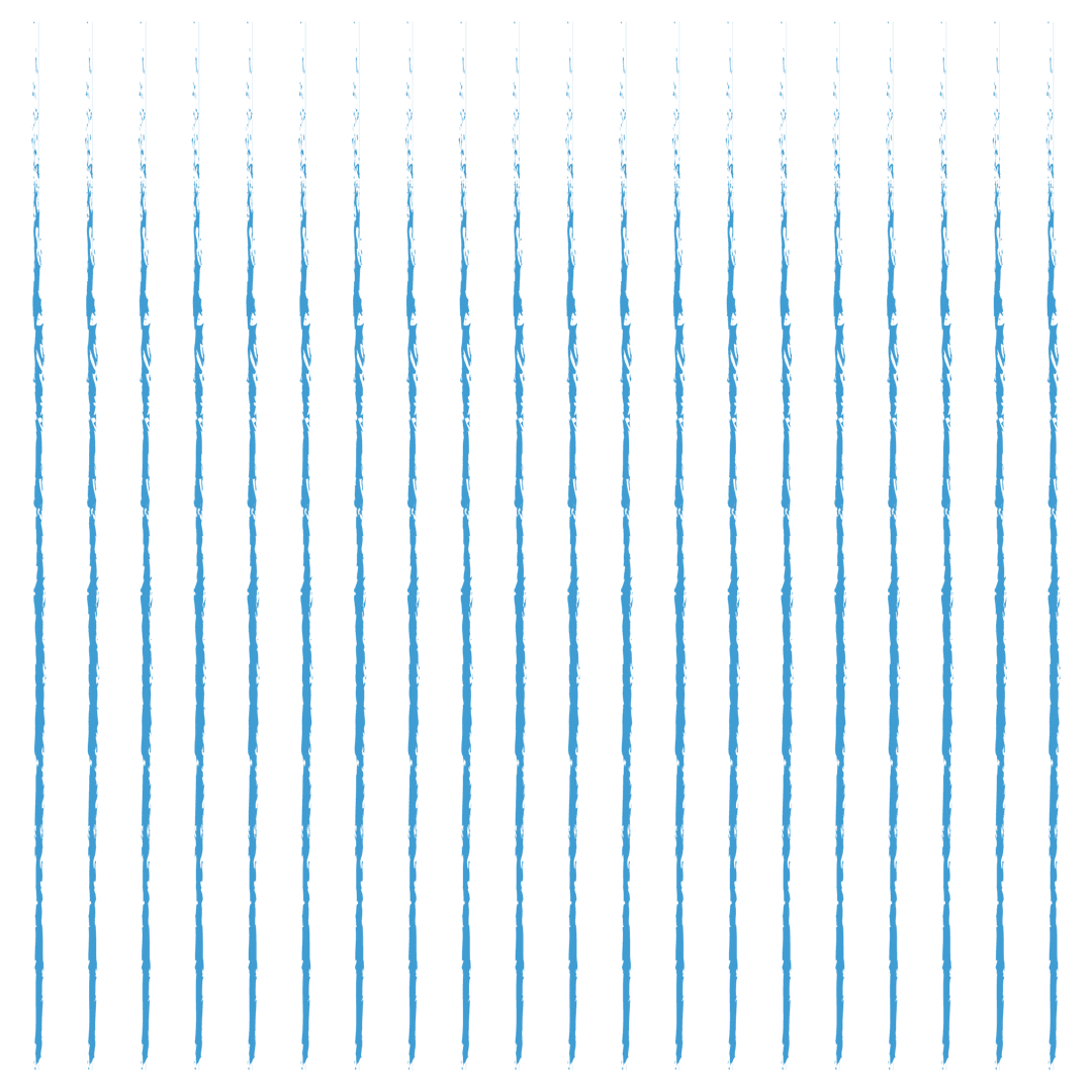 Vertical Blue Lines on Transparent Background for Graphic Design
