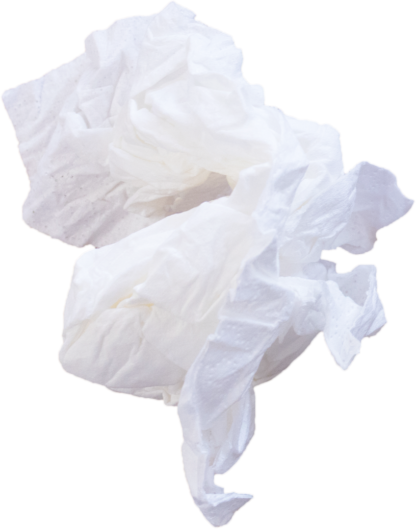 Crumpled White Paper in Shape of Abstract Figure on Transparent Background - Download Free Stock Images Pikwizard.com