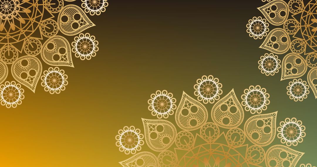 Intricate Mandala Pattern on Gradient Background
