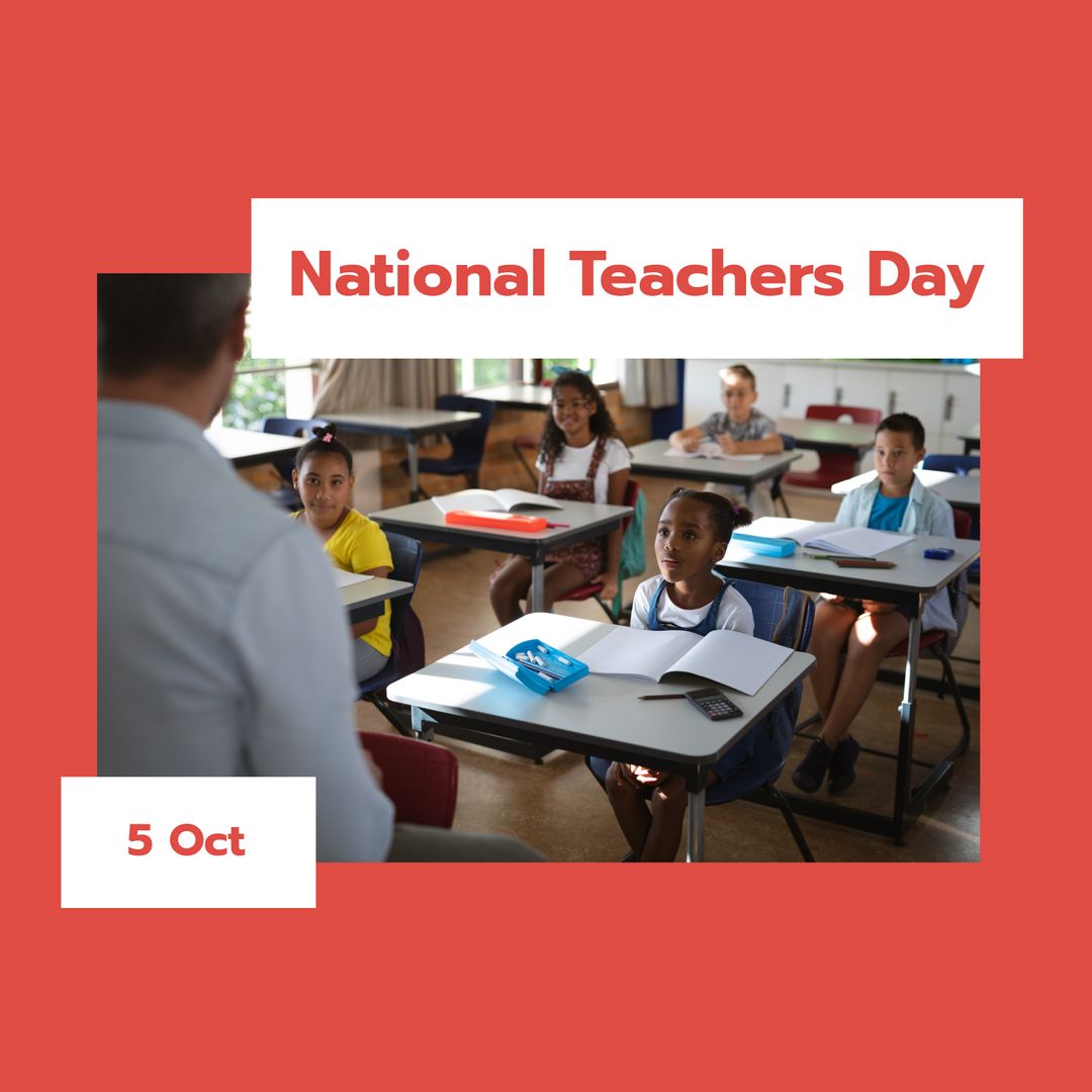 National Teachers Day Celebration with Teacher and Attentive Students