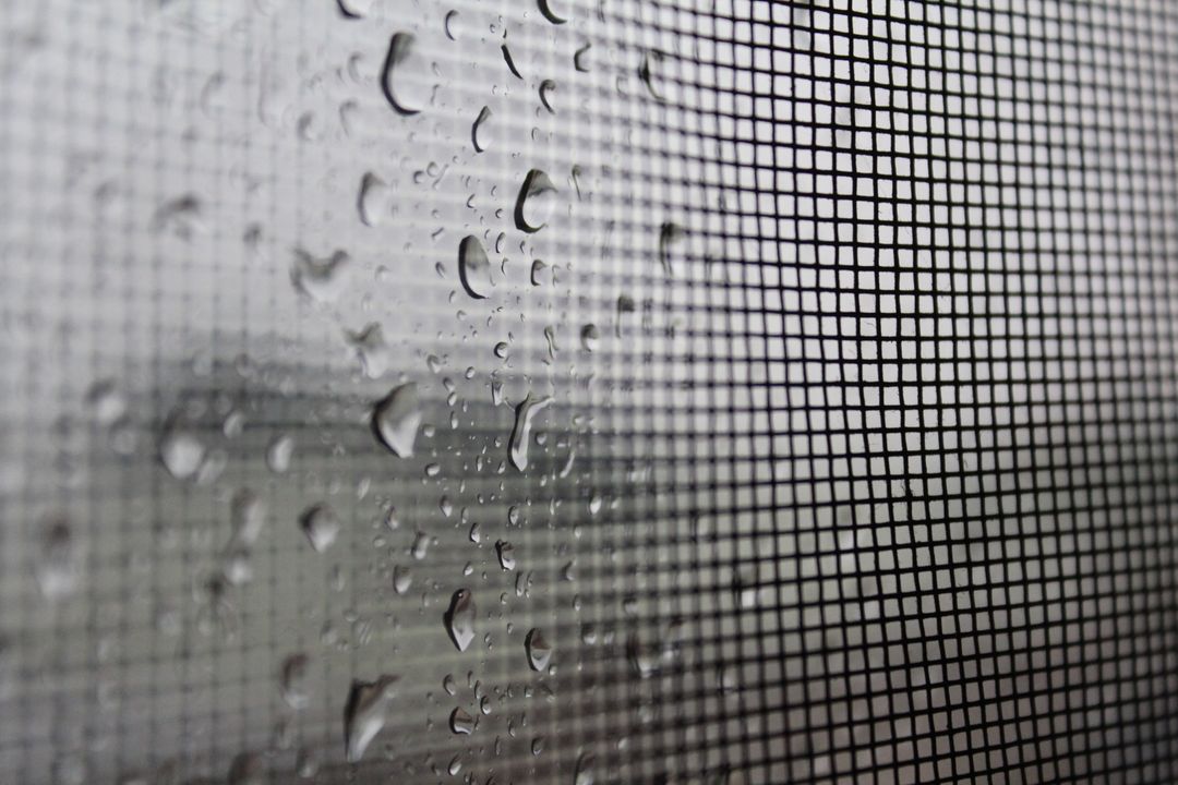 Rain Droplets on Window Screen Creating a Calm Atmosphere - Free Images, Stock Photos and Pictures on Pikwizard.com