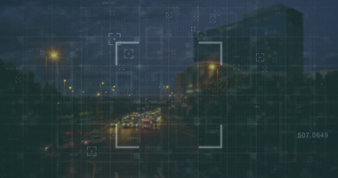 Digital Data and Traffic in Sleepy Urban Landscape