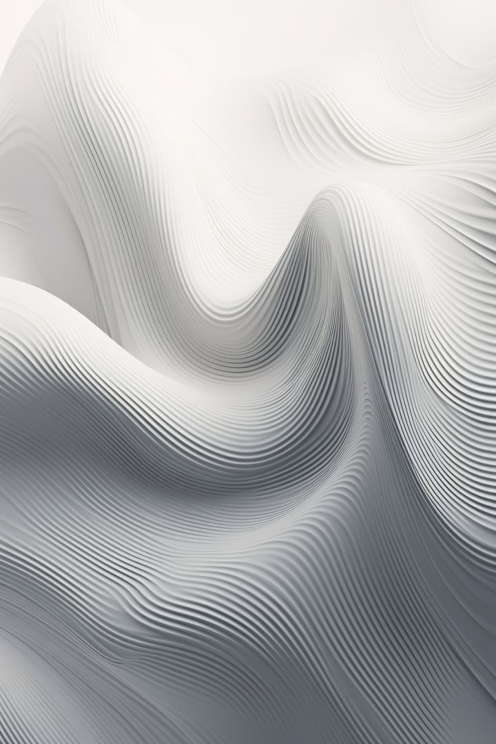 Abstract white wavy lines background, created using generative ai technology - Free Images, Stock Photos and Pictures on Pikwizard.com