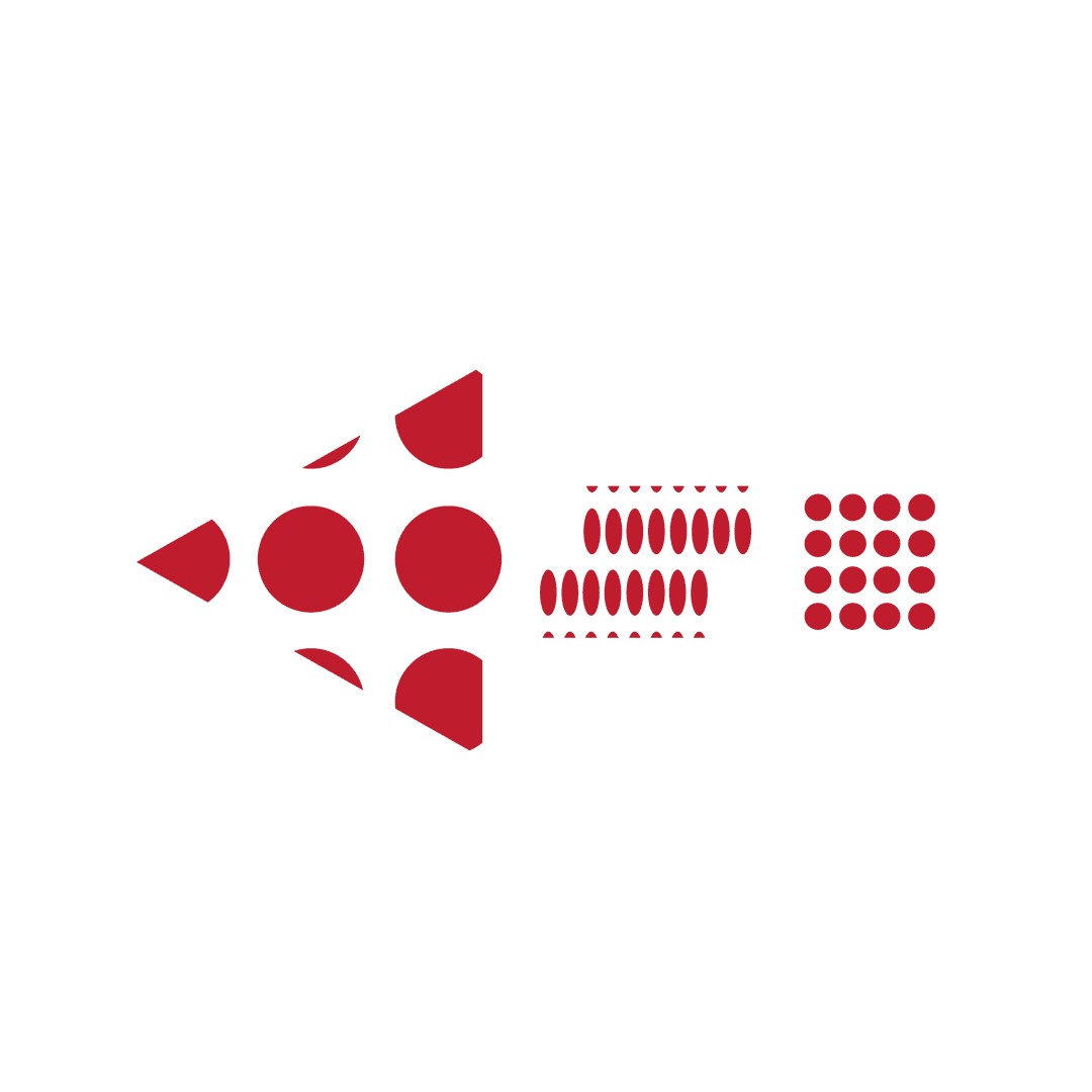 Transparent Decorative Arrow with Red Dots and Ovals