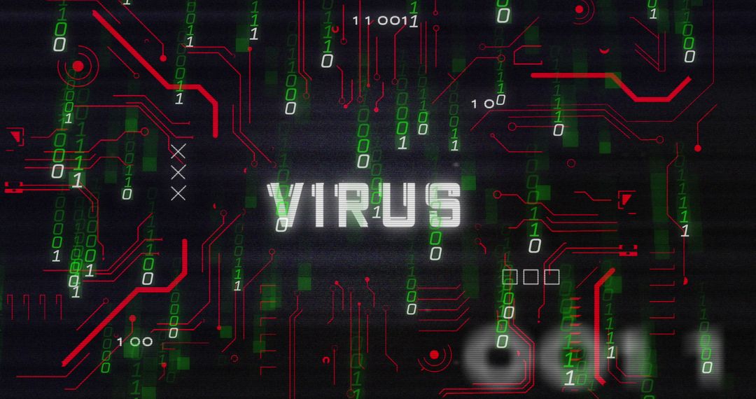 Digital Virus Threat in Computer Circuit Visualization