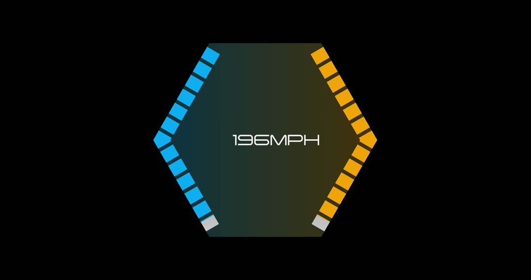 Digital Car Speedometer Interface Display