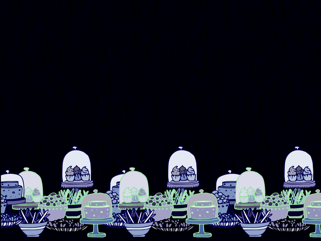 Transparent Vector Illustrations of Sweet Foods in Various Containers