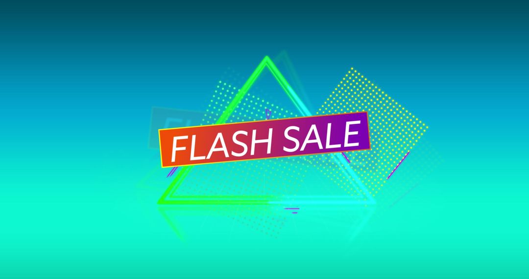 Dynamic Flash Sale with Vibrant Geometric Design