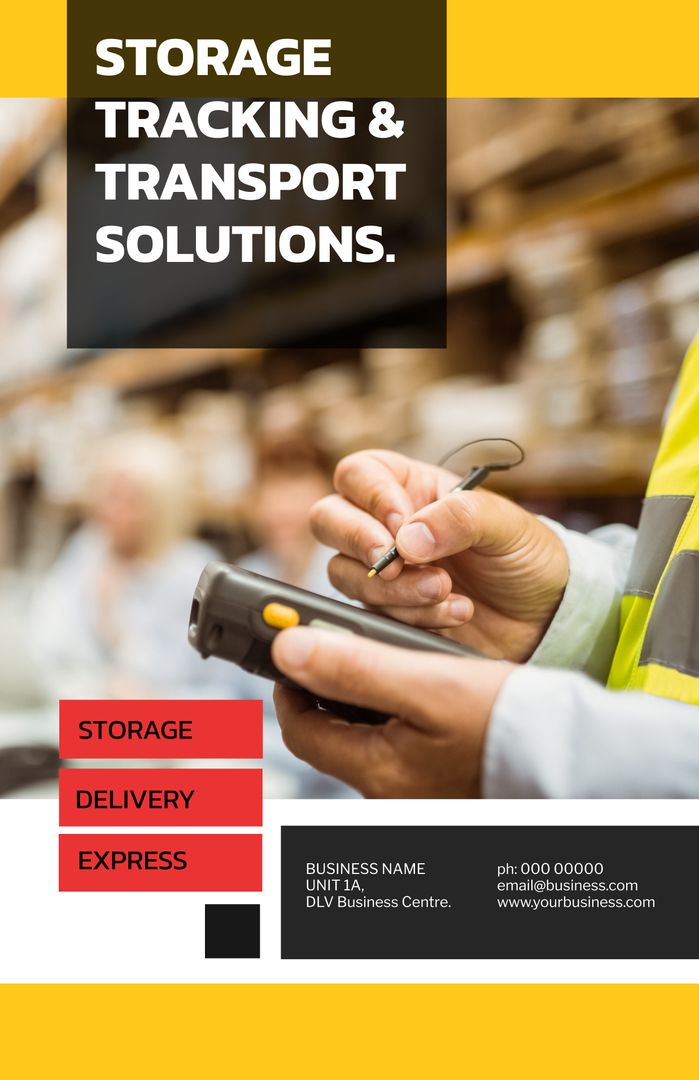 Worker Scanning Packages in Warehouse Setting