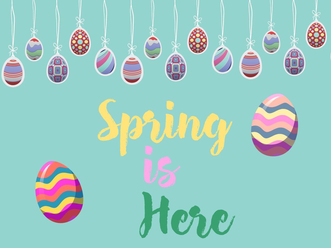 Cheerful Easter Eggs Illustrating Spring Season Celebration