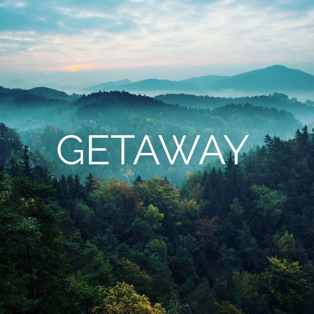 Serene Sunrise Over Misty Forest Canopy