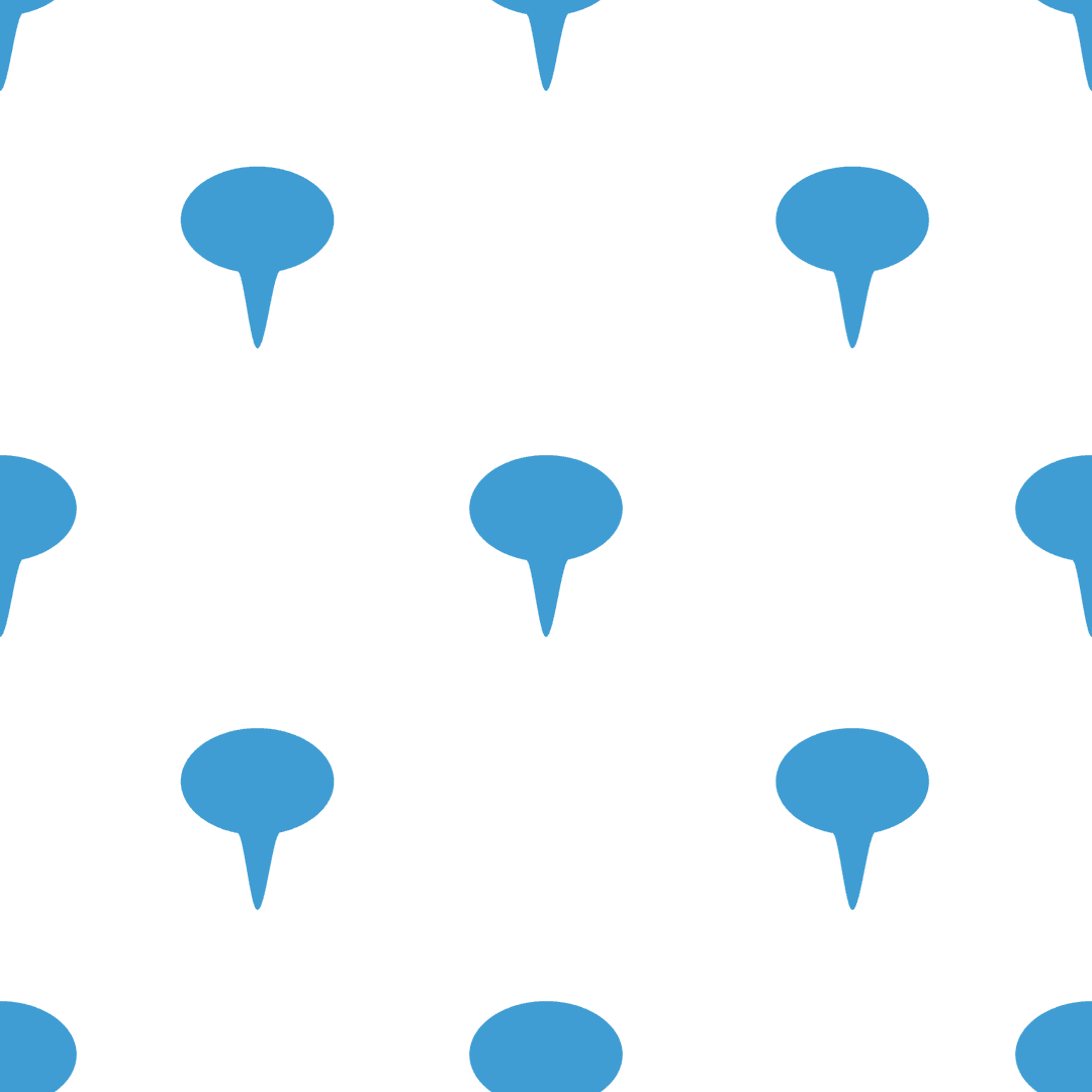 Transparent Seamless Pattern of Blue Speech Bubbles