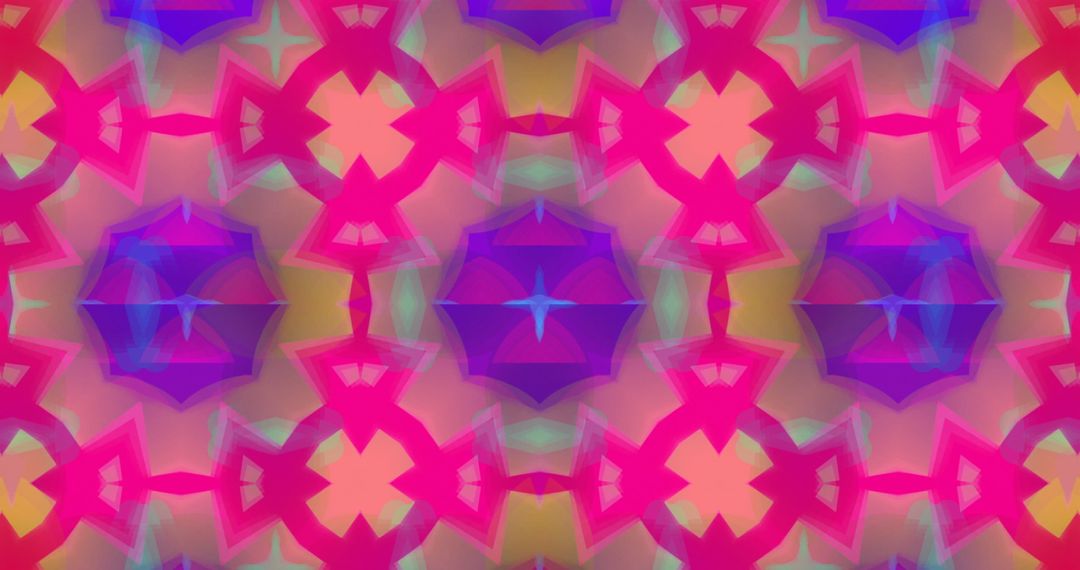 Hypnotic Kaleidoscopic Pattern in Vibrant Pink, Green, and Yellow - Free Images, Stock Photos and Pictures on Pikwizard.com