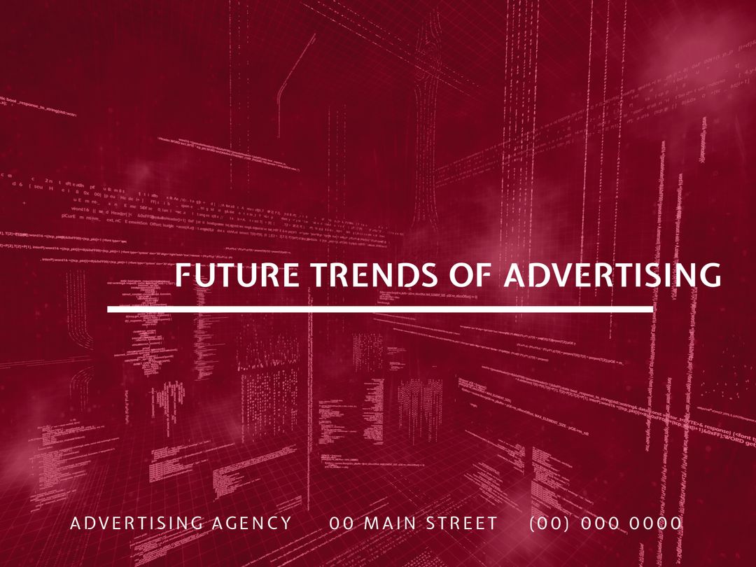 Abstract Network Grid Representing Future Trends in Advertising
