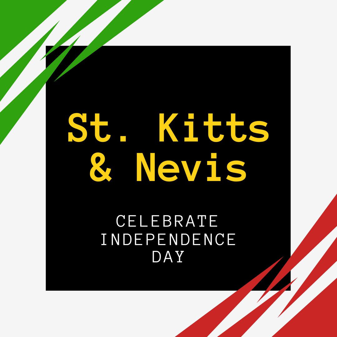 St. Kitts and Nevis Celebrate Independence Day Concept