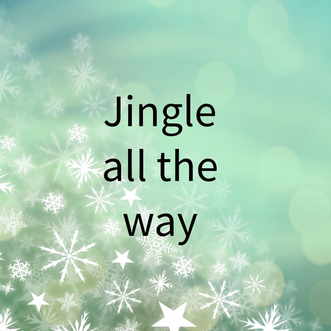 Festive Holiday Season Greeting with Snowflakes and Bokeh