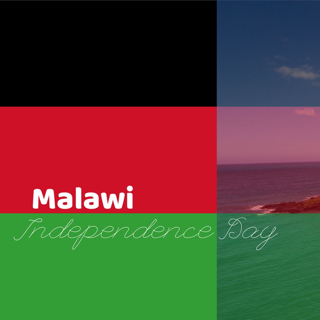 Malawi Independence Day Celebration with Flag Overlay