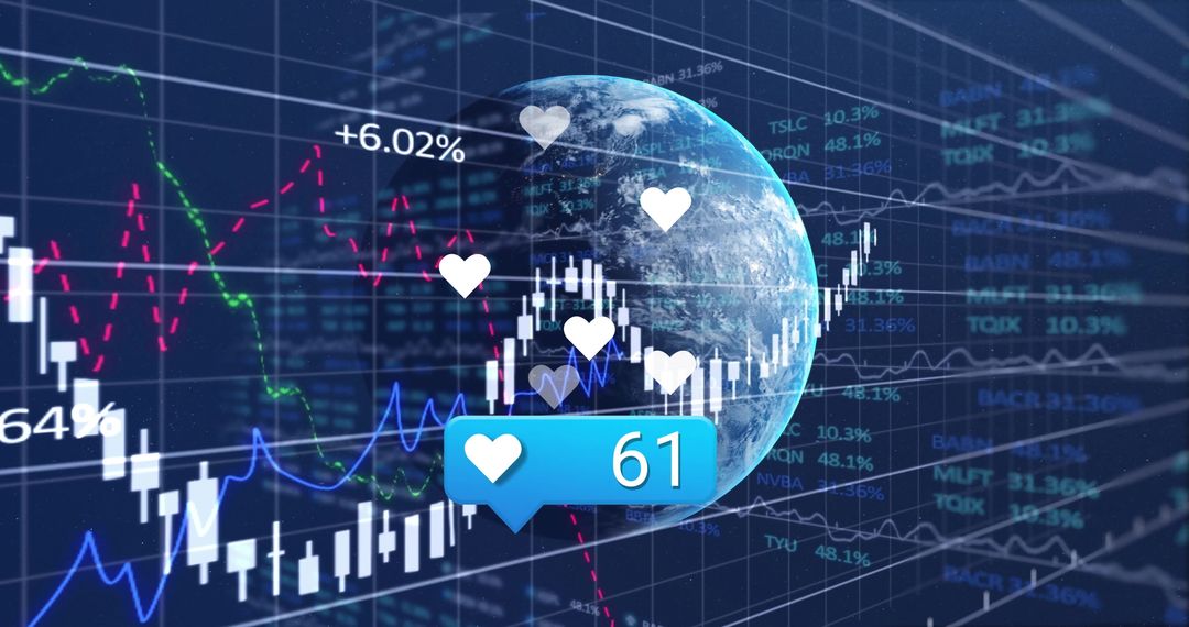 Global Financial Data with Analytics Overlay Concept