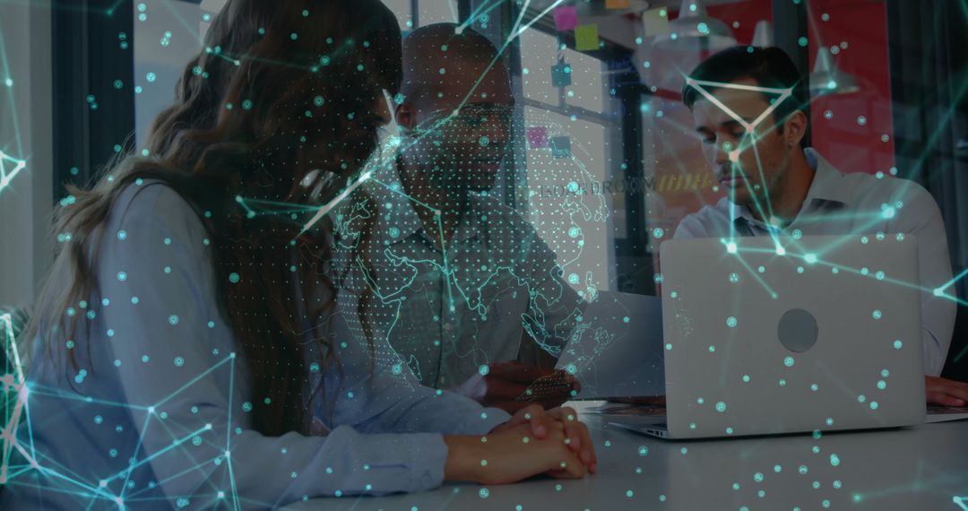 Global Network Visualization with Business Team Collaborating